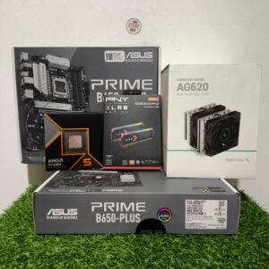 ASUS PRIME B650-PLUS ATX - AMD Ryzen 5 9600X - 32GB (2×16) RAM DDR5 6000 MHz - DeepCool GAMMAXX AG620 Cooler - (Bundle)