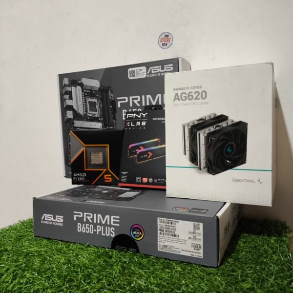 ASUS PRIME B650-PLUS ATX - AMD Ryzen 5 9600X - 32GB (2×16) RAM DDR5 6000 MHz - DeepCool GAMMAXX AG620 Cooler - (Bundle) - Image 3
