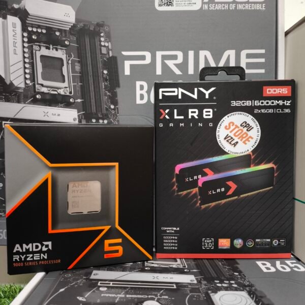 ASUS PRIME B650-PLUS ATX - AMD Ryzen 5 9600X - 32GB (2×16) RAM DDR5 6000 MHz - DeepCool GAMMAXX AG620 Cooler - (Bundle) - Image 4