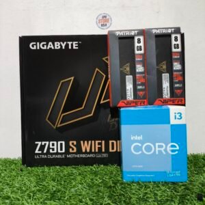 GIGABYTE Z790S WiFi DDR4 ATX - Intel Core i3-13100F - 16GB (2×8) RAM DDR4 3600 MHz - (Bundle)