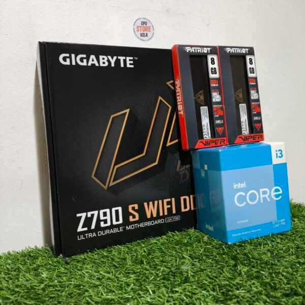 GIGABYTE Z790S WiFi DDR4 ATX - Intel Core i3-13100F - 16GB (2×8) RAM DDR4 3600 MHz - (Bundle) - Image 2