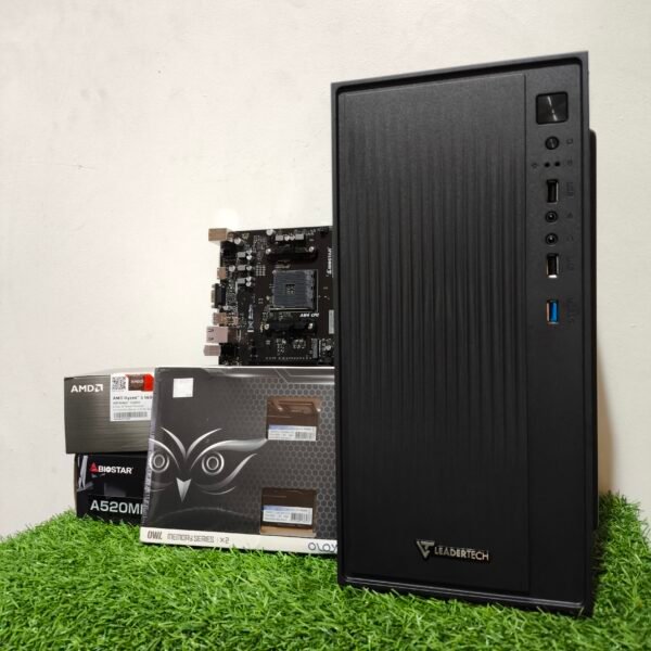 PC Custom - BIOSTAR A520M - AMD Ryzen 5 5600G - 16GB RAM DDR4 3200 MHz - 480GB SSD - 600W Generico - Case LeaderTech - Image 3
