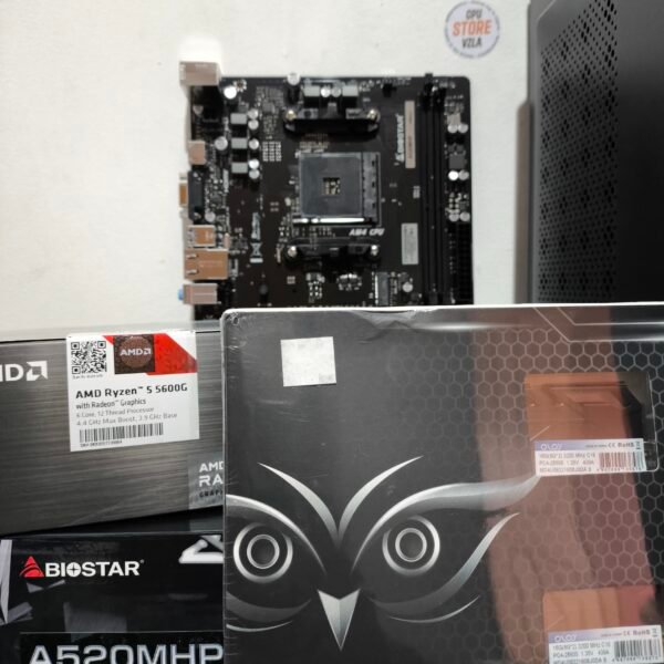 PC Custom - BIOSTAR A520M - AMD Ryzen 5 5600G - 16GB RAM DDR4 3200 MHz - 480GB SSD - 600W Generico - Case LeaderTech - Image 4